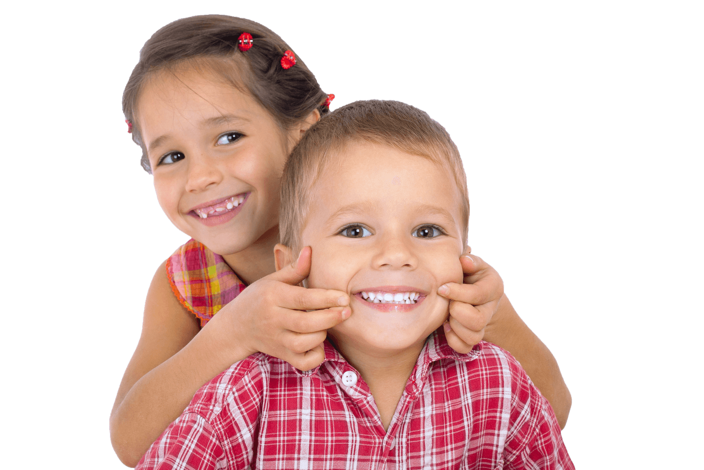 happy siblings and baby teeth - children's dental specialists