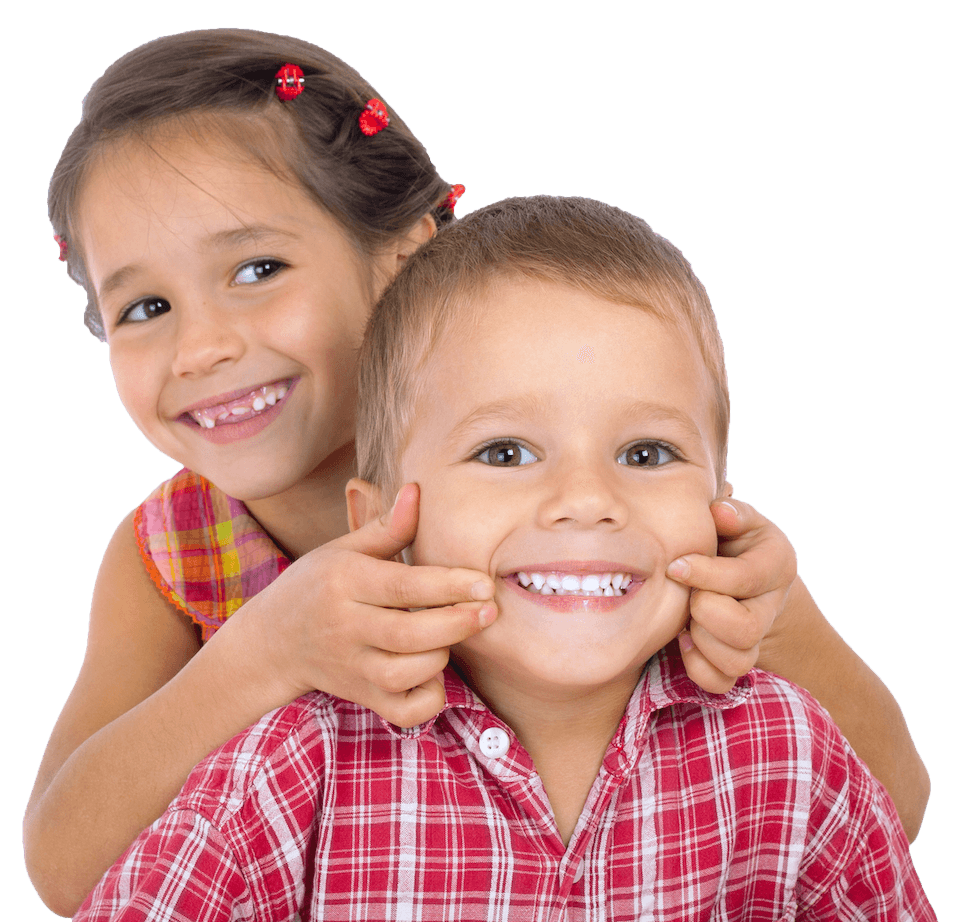 happy siblings and baby teeth - children's dental specialists