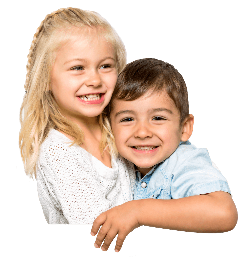 happy siblings - children's dental specialists